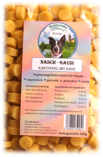 weiche Leckerlis Kartoffel mit Käse